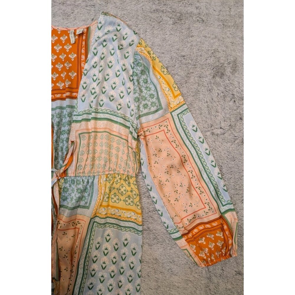 Cato Patchwork Floral Duster Lightweight Multicol… - image 5